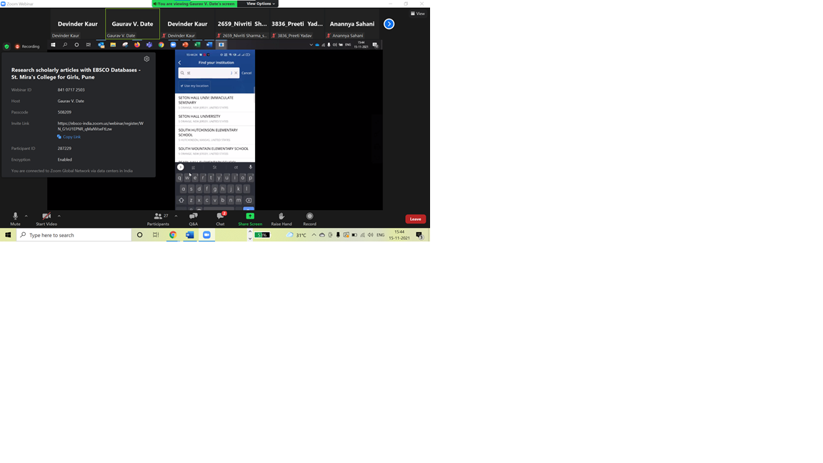 Explanation of EBSCO Mobile App
